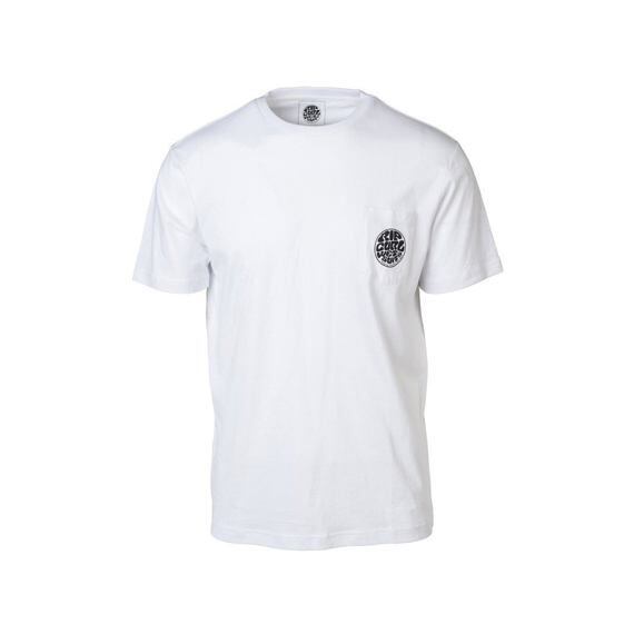 Tričko Rip Curl ORIGINAL WETTY SS POCKET TEE Optical White